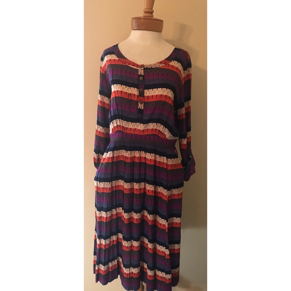 Plenty Tracy Reese Striped Multi Colored Dress 4